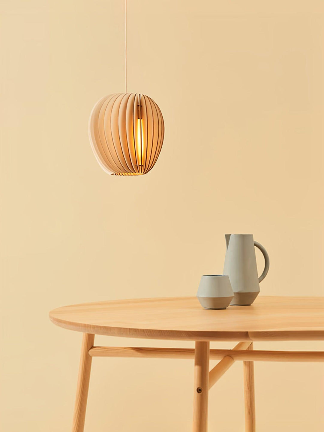 Wooden Orb Pendant Lamp - Vakkerlight