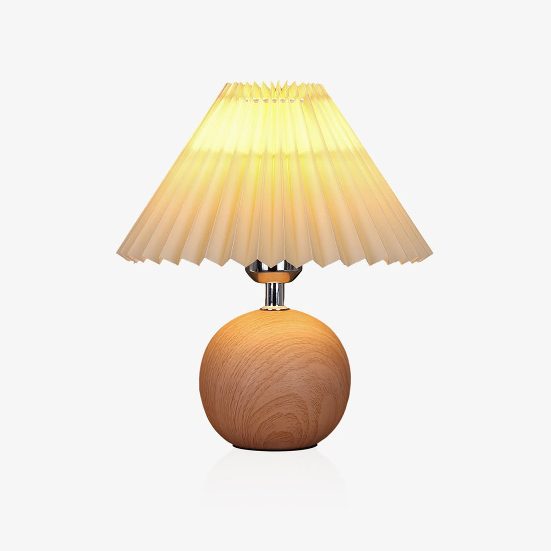 Wooden Pleated Table Lamp - Vakkerlight