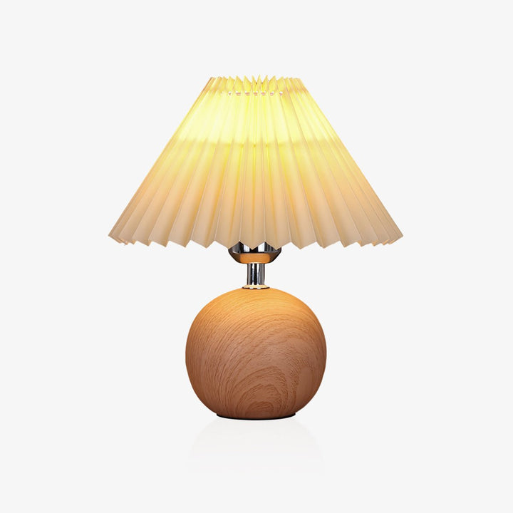 Wooden Pleated Table Lamp - Vakkerlight