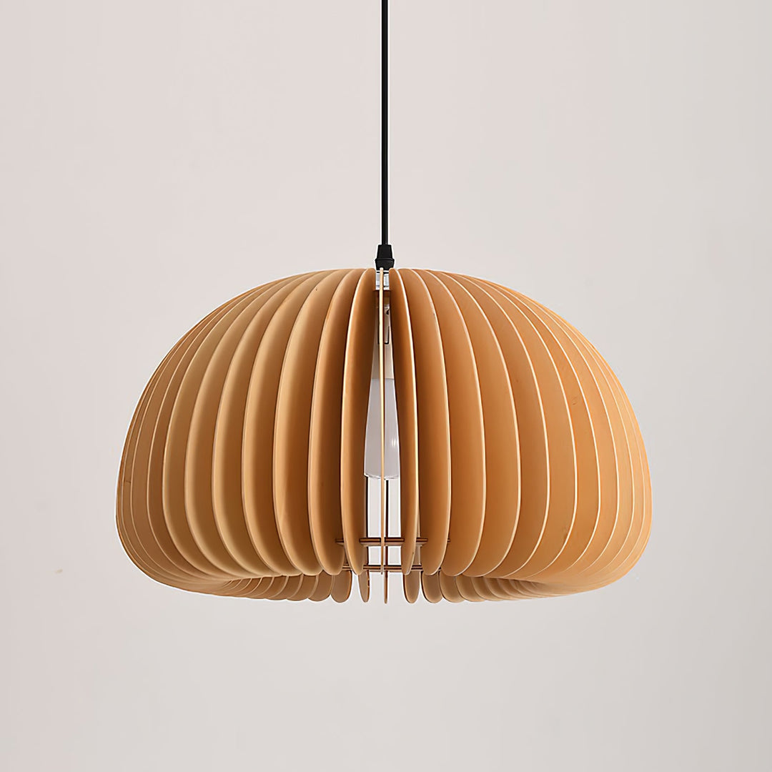 Wooden Pumpkin Pendant Lamp - Vakkerlight