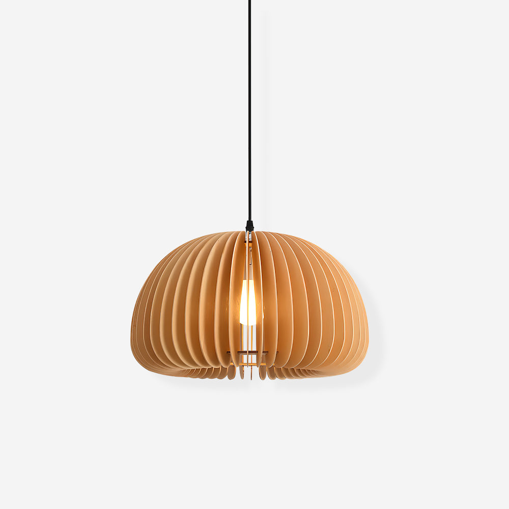 Wooden Pumpkin Pendant Lamp - Vakkerlight