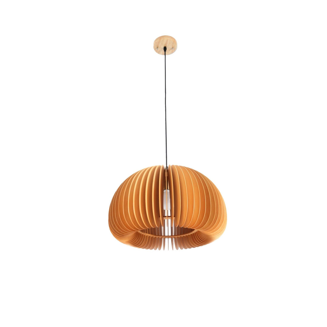 Wooden Pumpkin Pendant Lamp - Vakkerlight