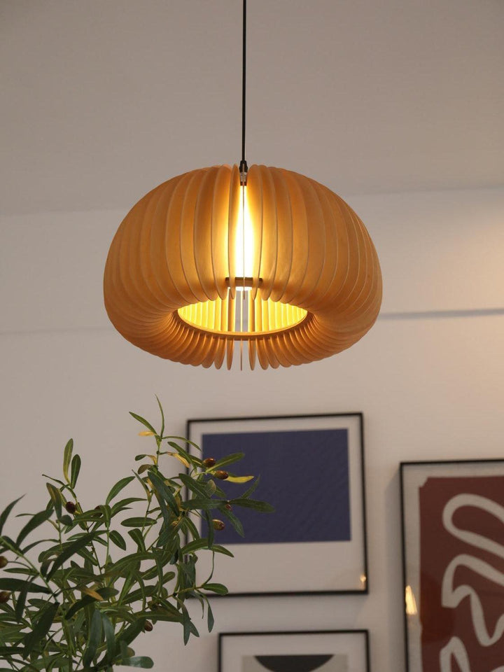 Wooden Pumpkin Swag Lights - Vakkerlight