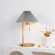 Lampe de table rétro en bois
