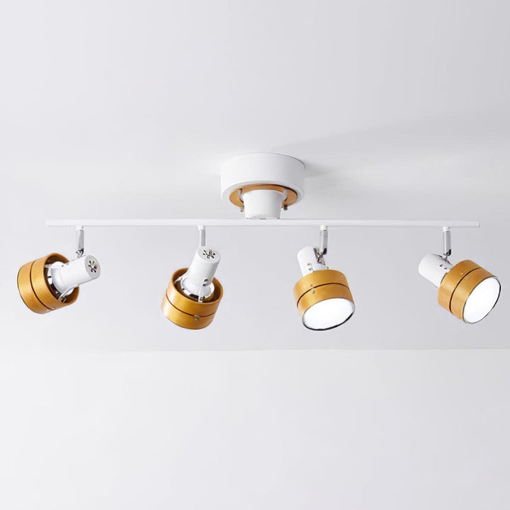 Wooden Adjustable Spot Ceiling Lamp - Vakkerlight