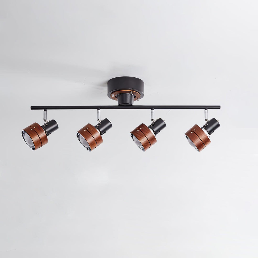 Wooden Adjustable Spot Ceiling Lamp - Vakkerlight