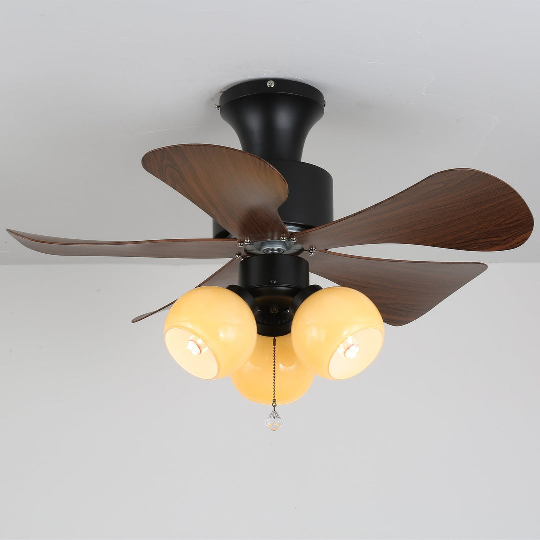 Woodgrain Charm Ceiling Fan Light - Vakkerlight