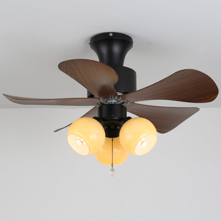 Woodgrain Charm Ceiling Fan Light - Vakkerlight