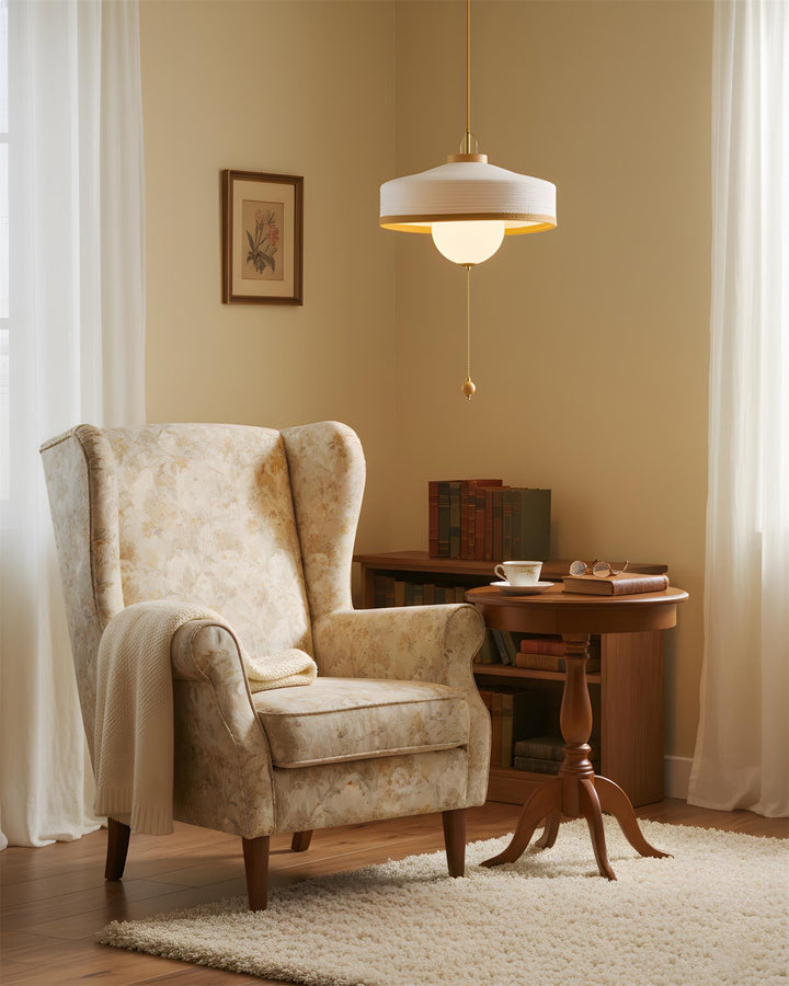Woven Drum Globe Pendant Lamp - Vakkerlight