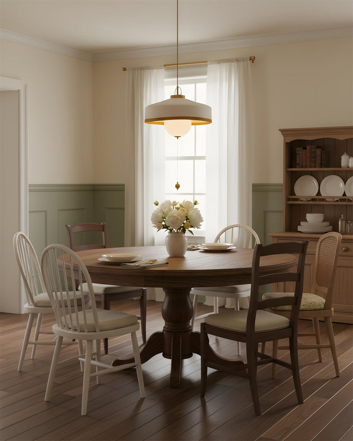 Woven Drum Globe Pendant Lamp - Vakkerlight