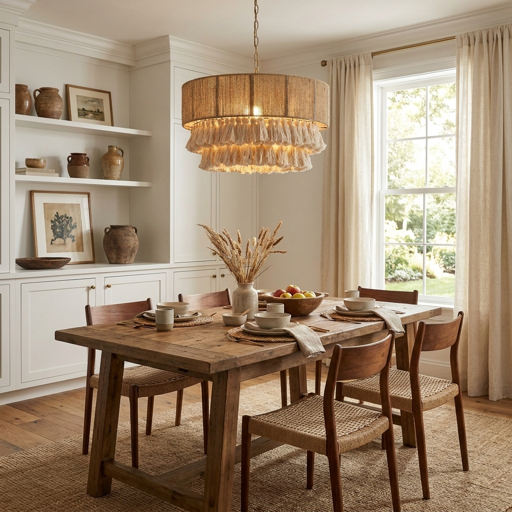 Woven Jute Pendant Lamp