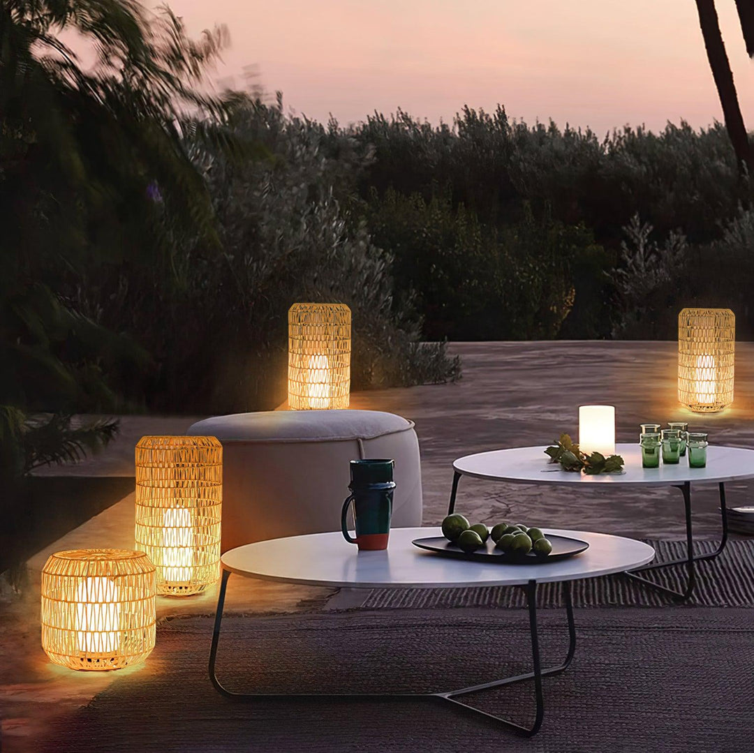 Woven Rattan Outdoor Lamp - Vakkerlight