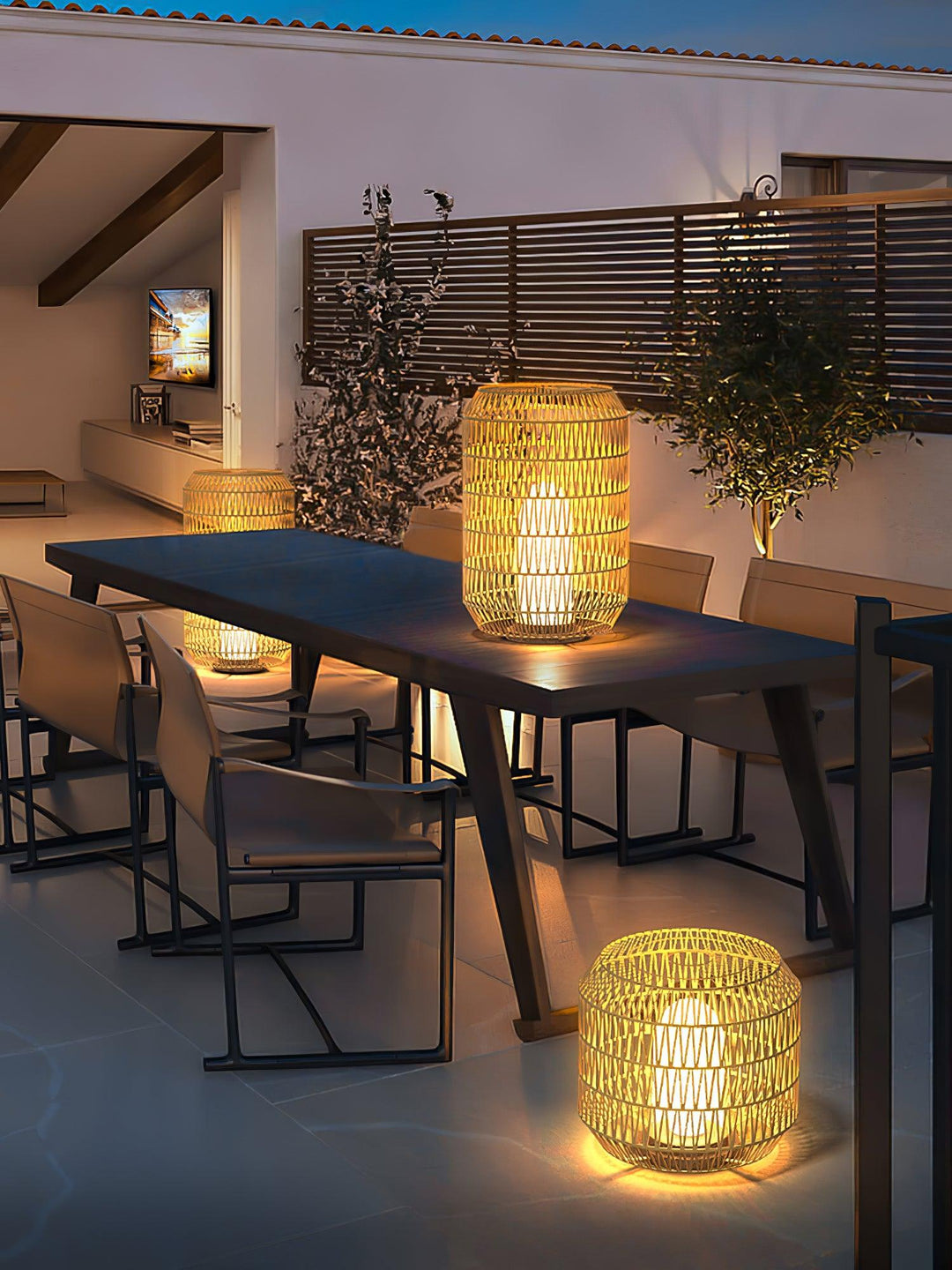 Woven Rattan Outdoor Lamp - Vakkerlight