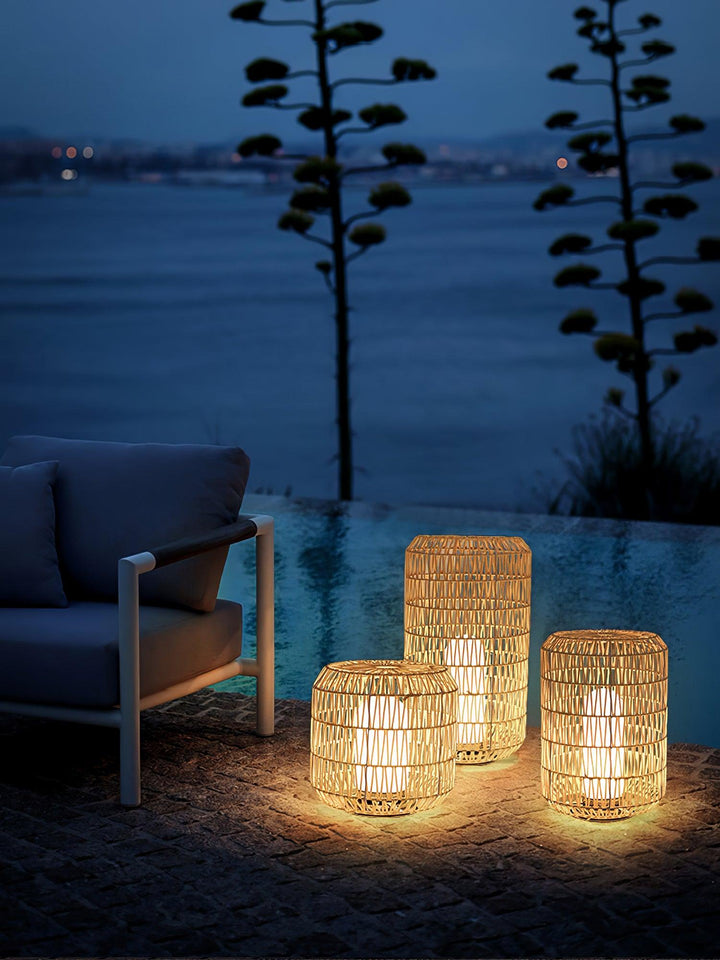 Woven Rattan Outdoor Lamp - Vakkerlight