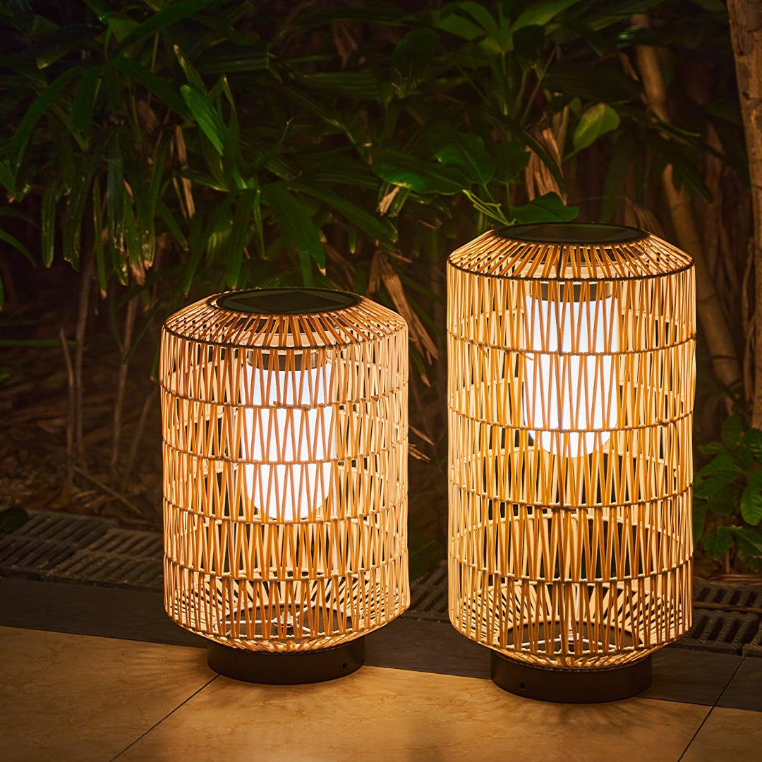 Woven Rattan Outdoor Lamp - Vakkerlight