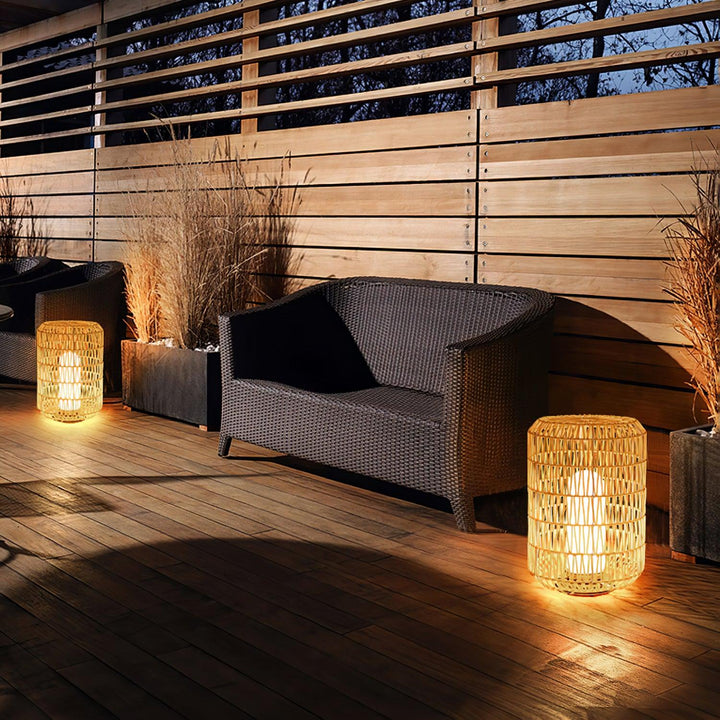 Woven Rattan Outdoor Lamp - Vakkerlight