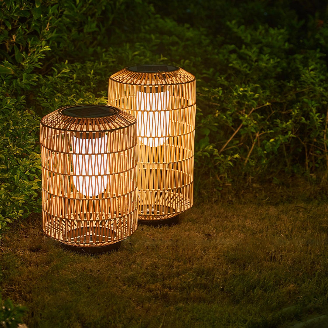 Woven Rattan Outdoor Lamp - Vakkerlight