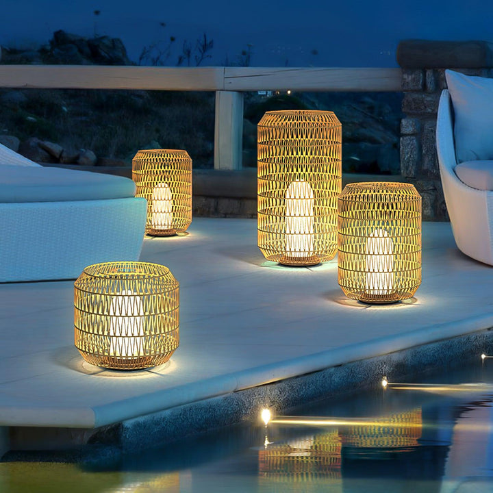 Woven Rattan Outdoor Lamp - Vakkerlight