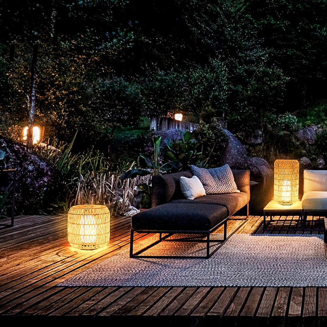 Woven Rattan Outdoor Lamp - Vakkerlight