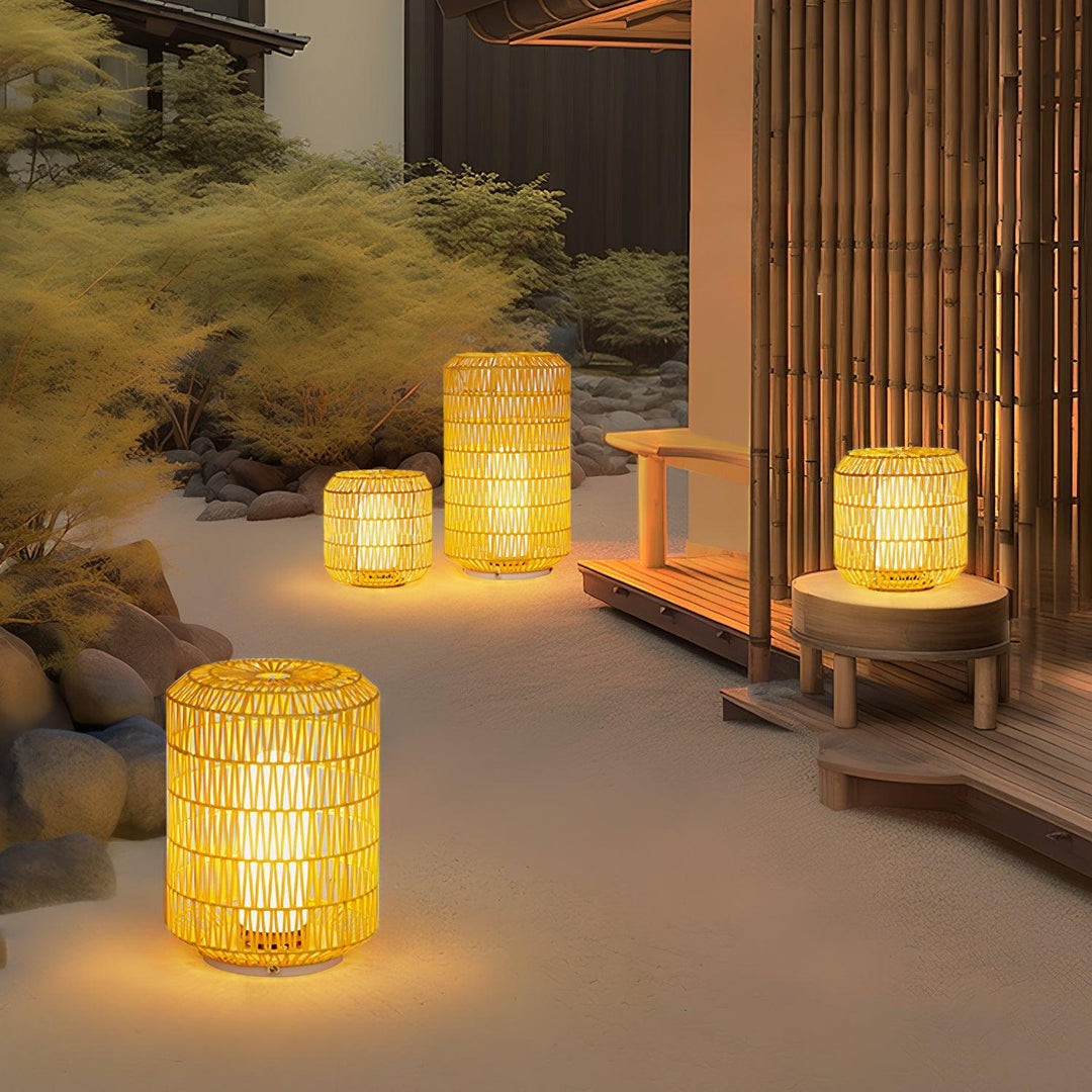 Woven Rattan Outdoor Lamp - Vakkerlight