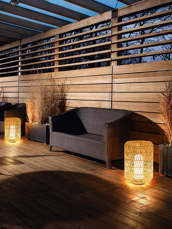 Woven Rattan Outdoor Lamp - Vakkerlight