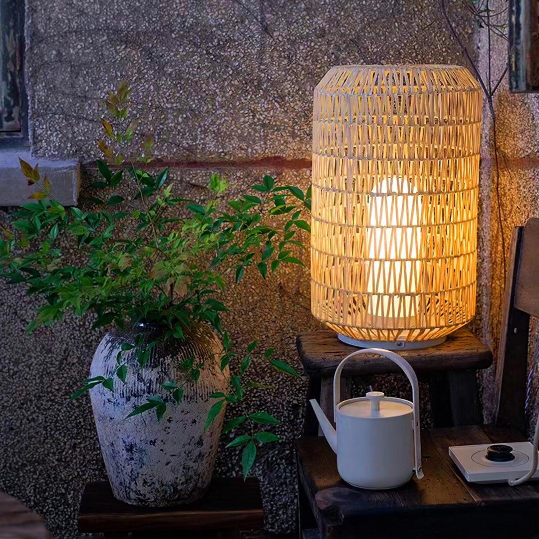 Woven Rattan Outdoor Lamp - Vakkerlight