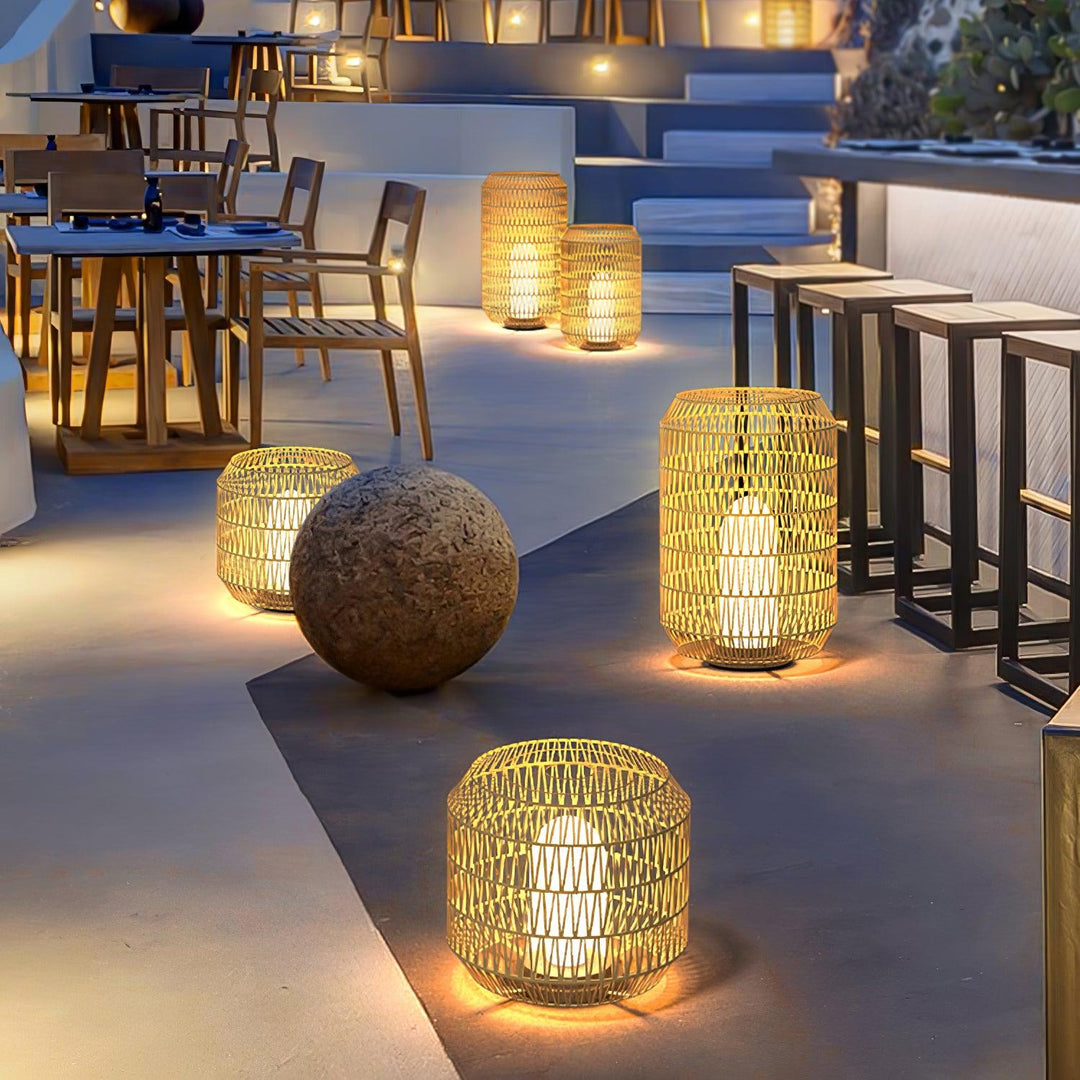 Woven Rattan Outdoor Lamp - Vakkerlight