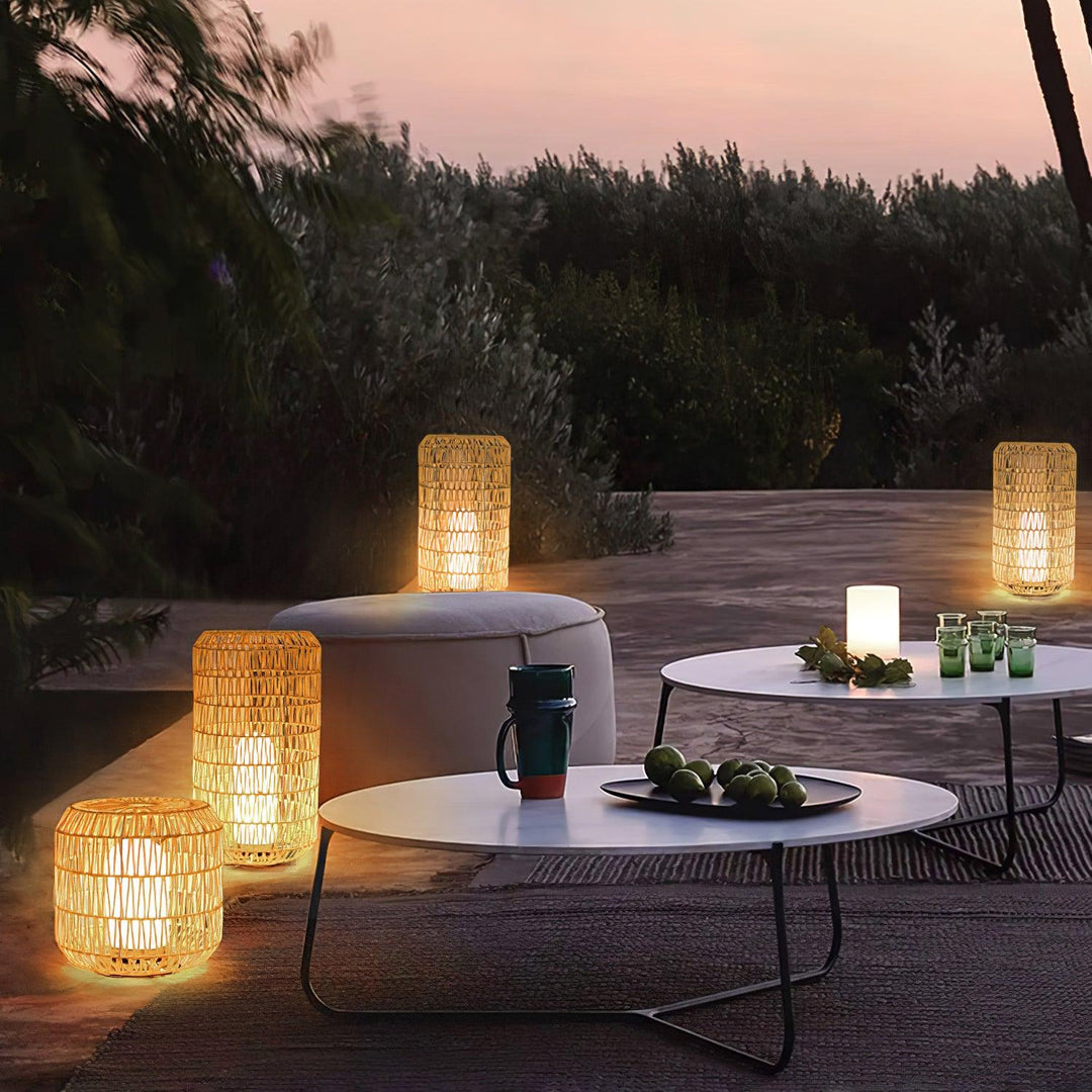 Woven Rattan Outdoor Lamp - Vakkerlight