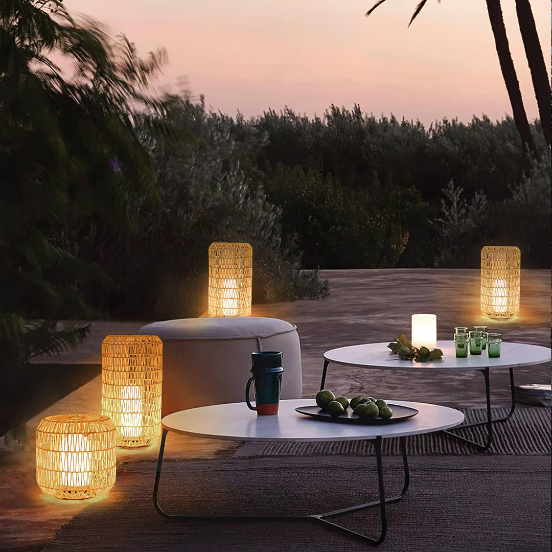 Woven Rattan Outdoor Lamp - Vakkerlight