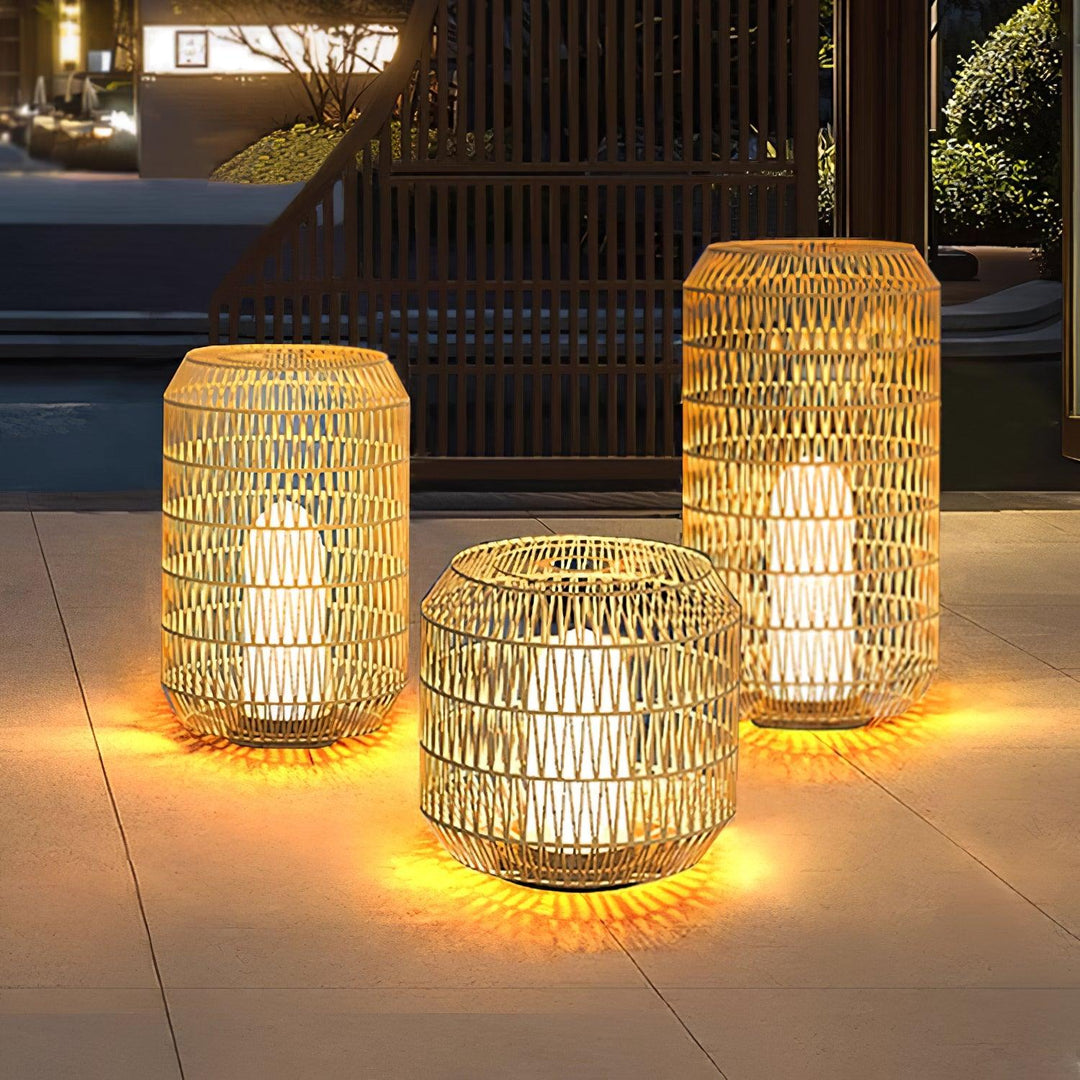 Woven Rattan Outdoor Lamp - Vakkerlight