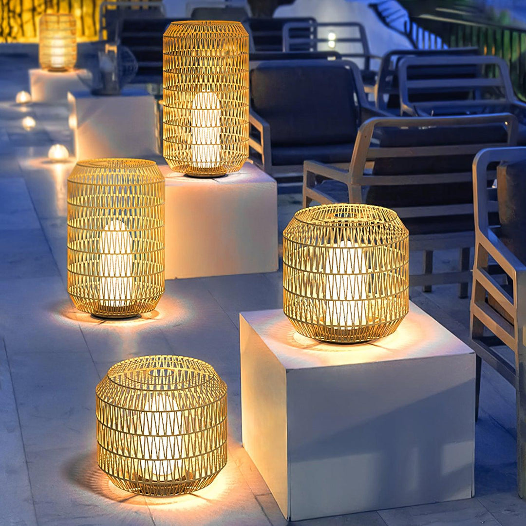 Woven Rattan Outdoor Lamp - Vakkerlight