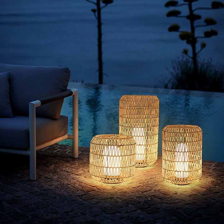 Woven Rattan Outdoor Lamp - Vakkerlight