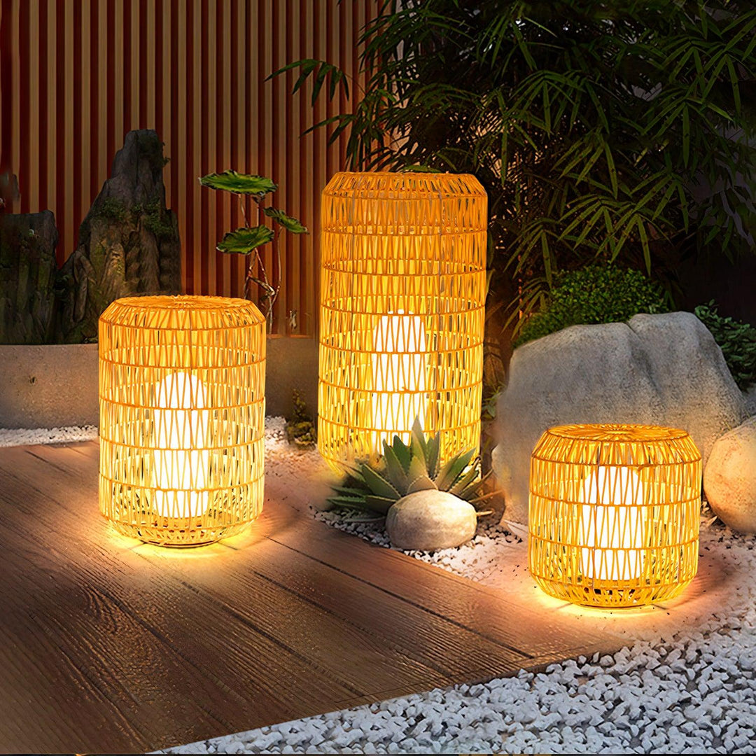 Woven Rattan Outdoor Lamp - Vakkerlight