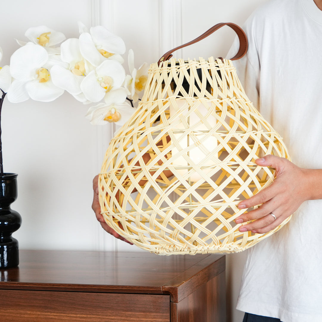 Woven Sphere Lantern Outdoor Lamp