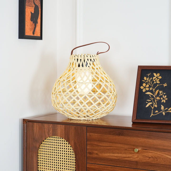 Woven Sphere Lantern Outdoor Lamp