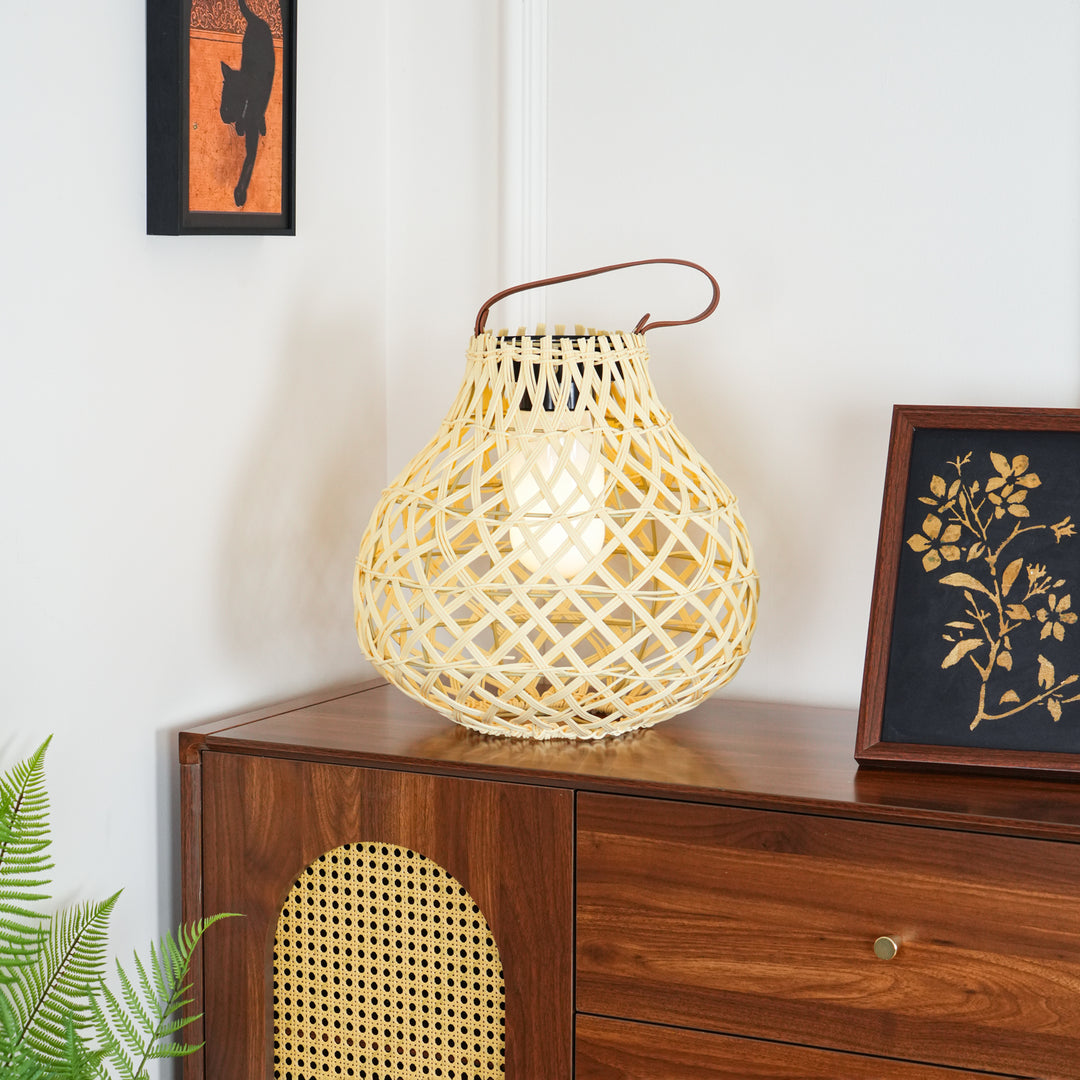 Woven Sphere Lantern Outdoor Lamp