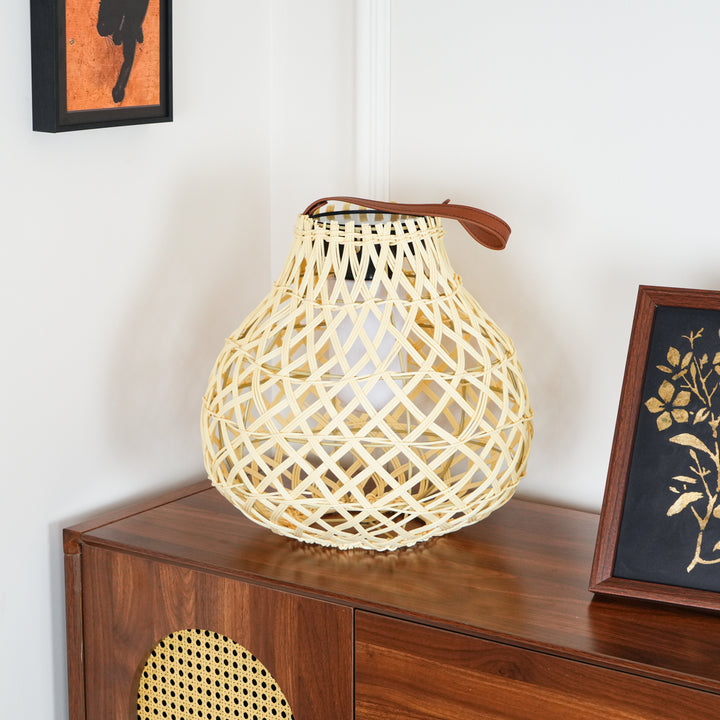 Woven Sphere Lantern Outdoor Lamp