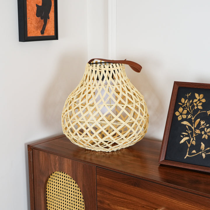 Woven Sphere Lantern Outdoor Lamp