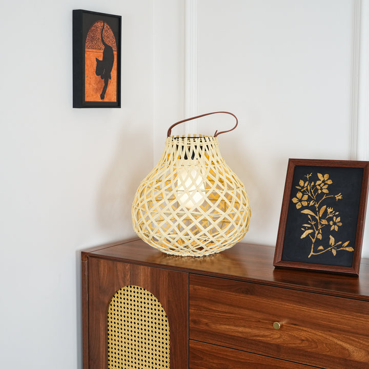 Woven Sphere Lantern Outdoor Lamp