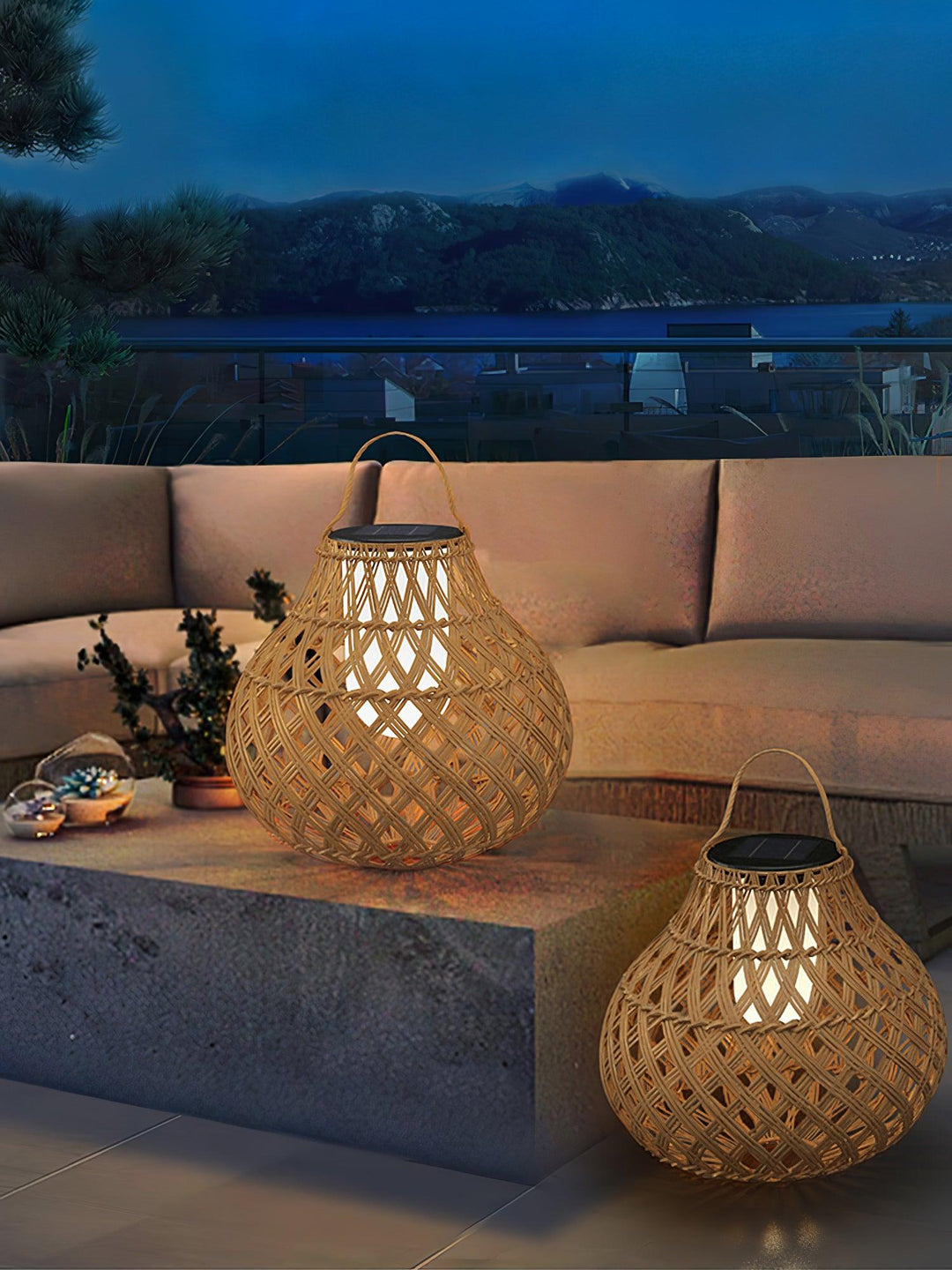 Woven Sphere Lantern Outdoor Lamp - Vakkerlight