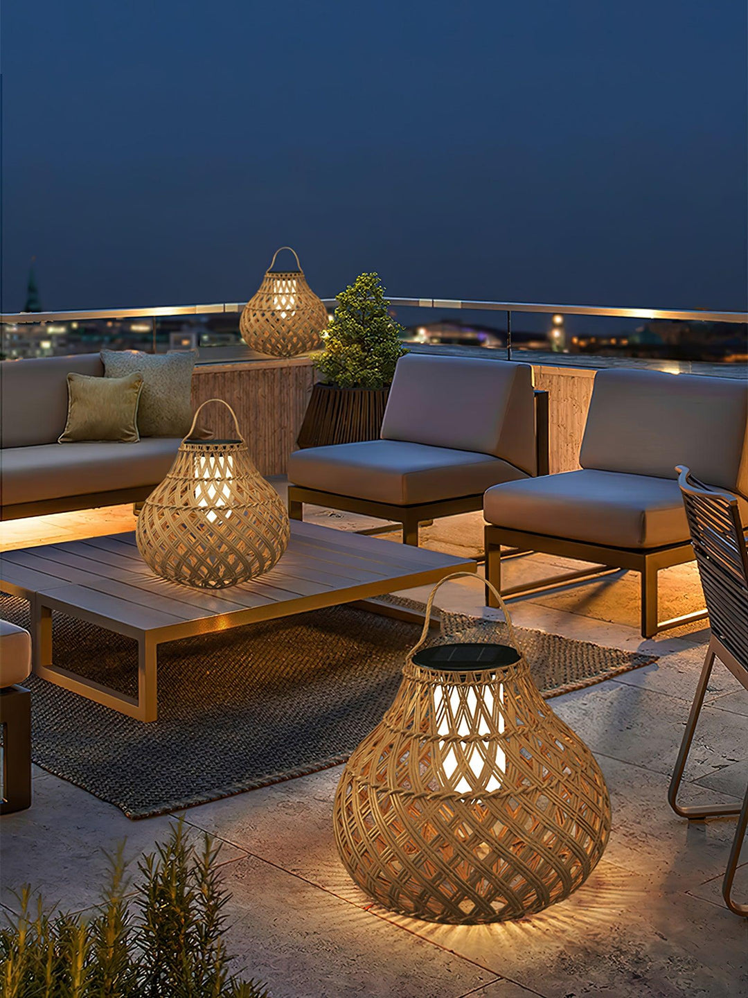 Woven Sphere Lantern Outdoor Lamp - Vakkerlight