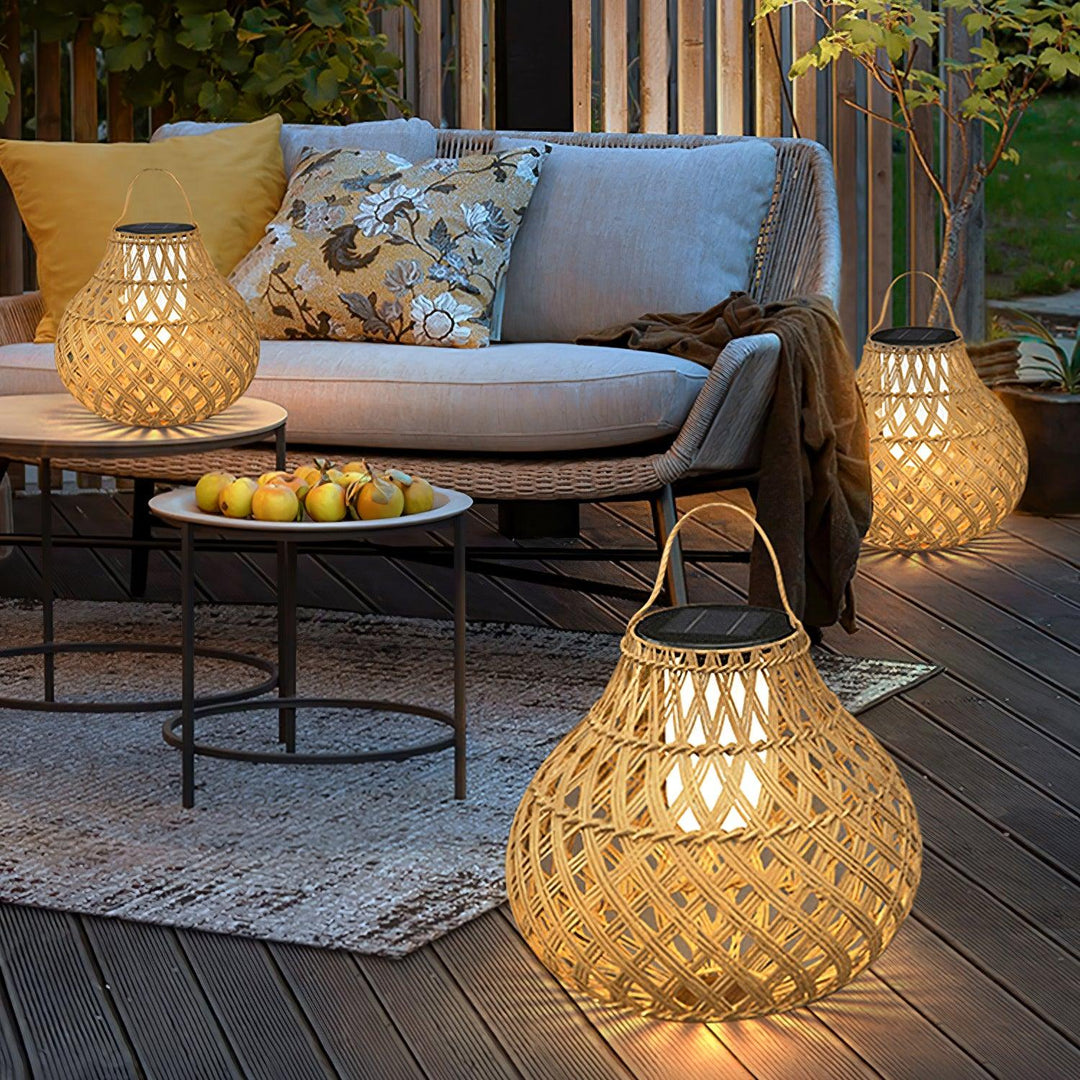 Woven Sphere Lantern Outdoor Lamp - Vakkerlight