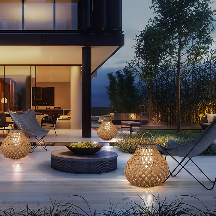 Woven Sphere Lantern Outdoor Lamp - Vakkerlight