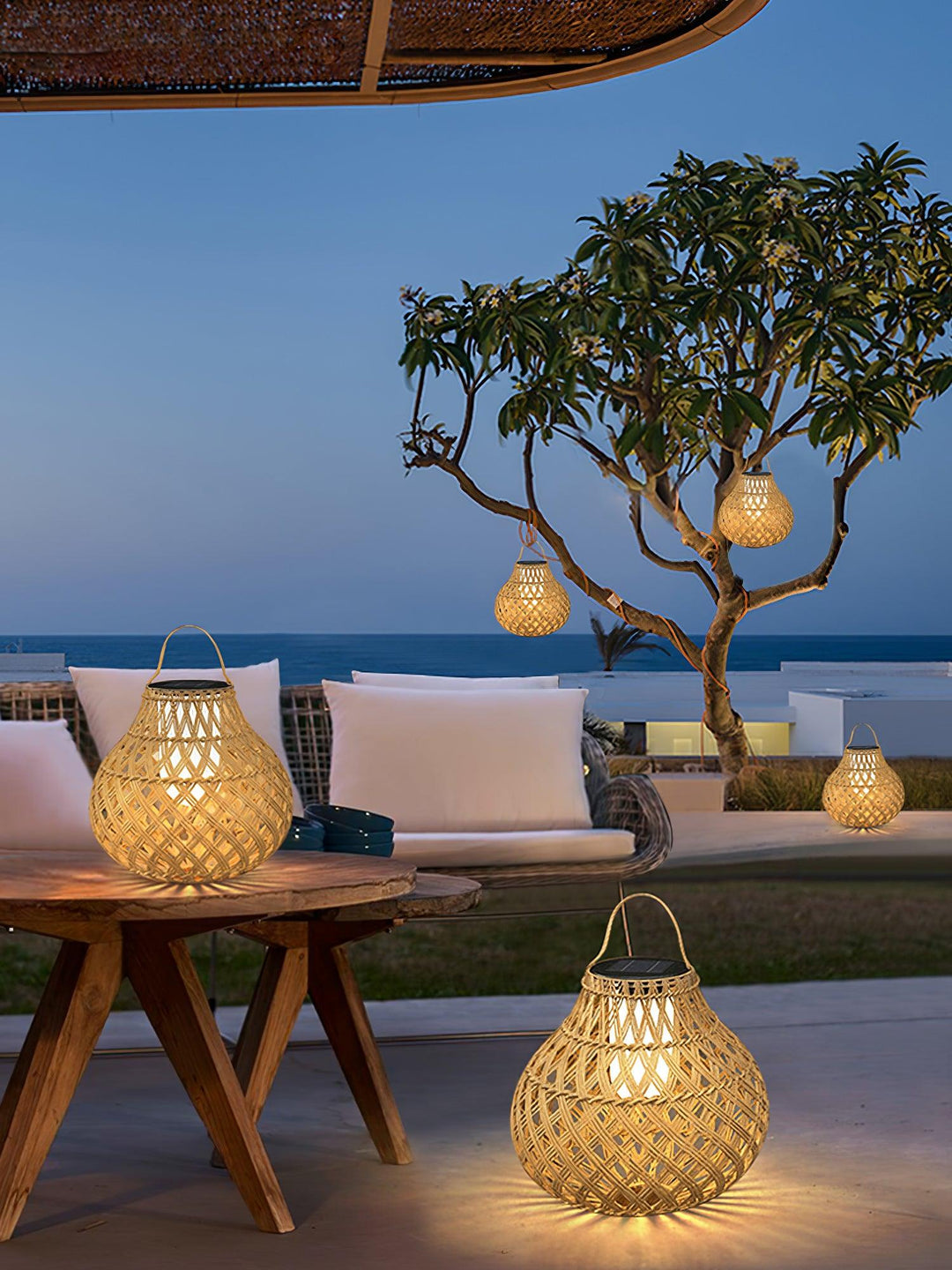 Woven Sphere Lantern Outdoor Lamp - Vakkerlight