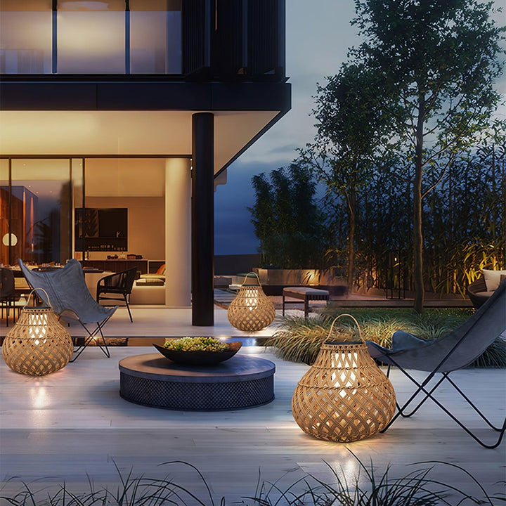 Woven Sphere Lantern Outdoor Lamp - Vakkerlight