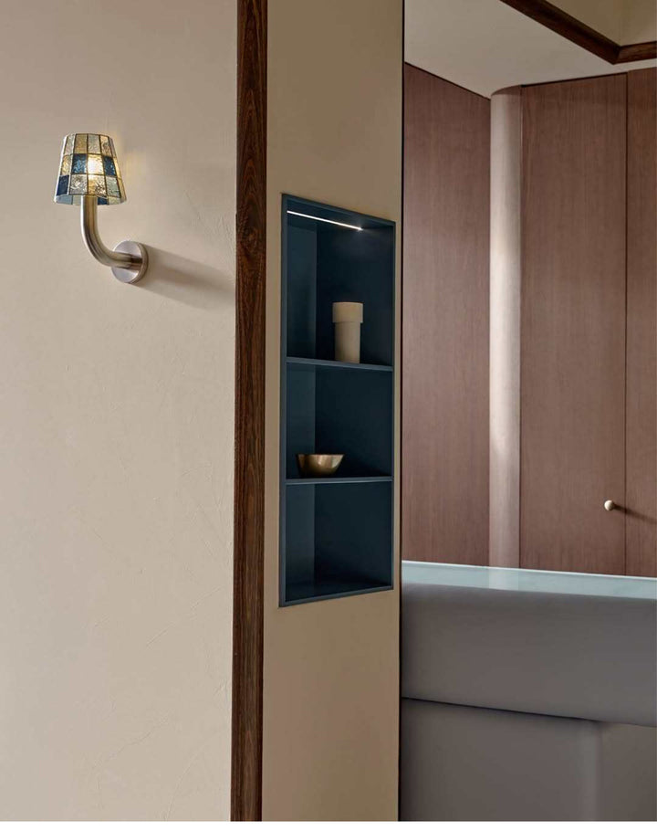 Wren Faceted Glass Wall Sconce