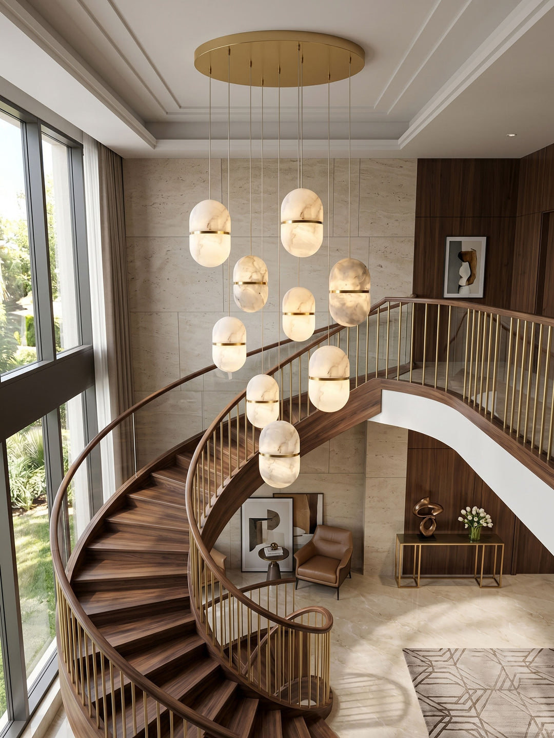 YUM Alabaster Pendant Light - Vakkerlight
