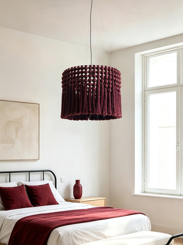 Yarrow Macrame Tassel Pendant Lamp
