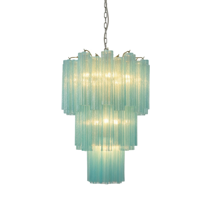 Yellow Murano Glass Tube Chandelier - Vakkerlight