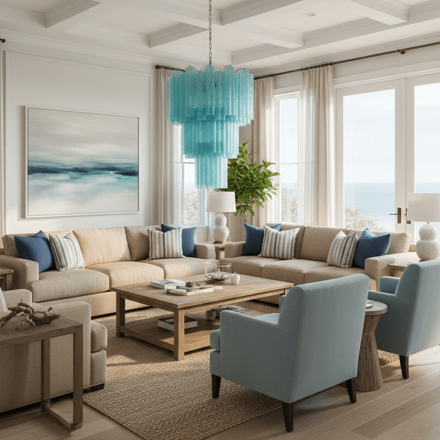 Yellow Murano Glass Tube Chandelier - Vakkerlight